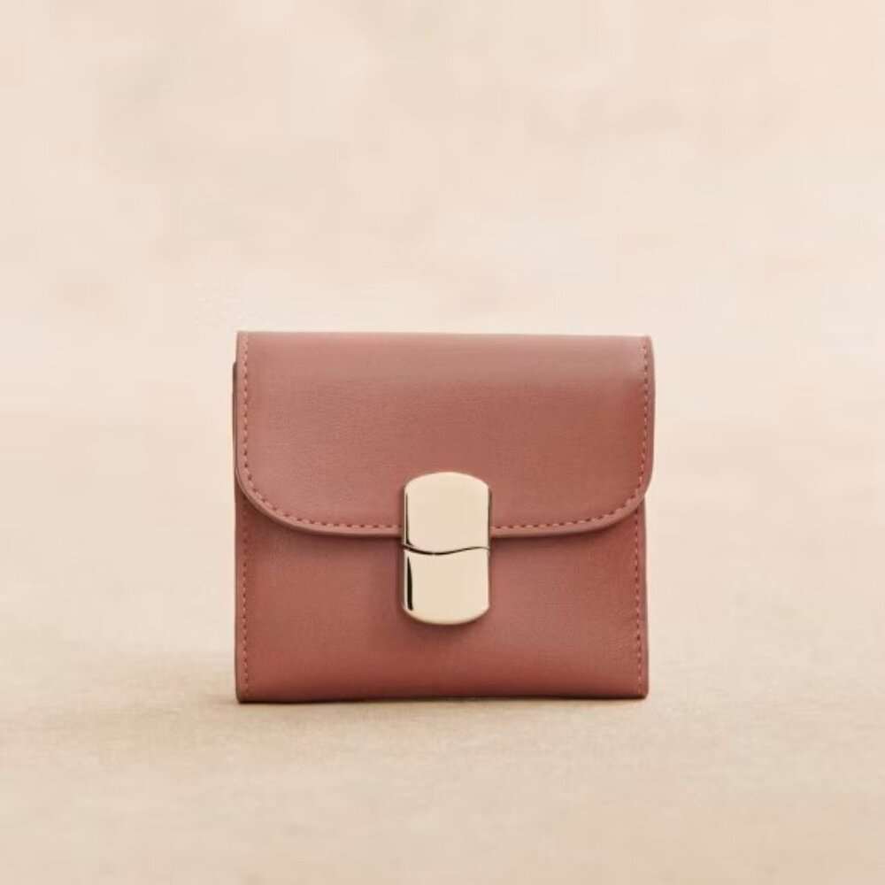 NWT Sezane Milo Small Wallet Natural Heritage - Size TU
